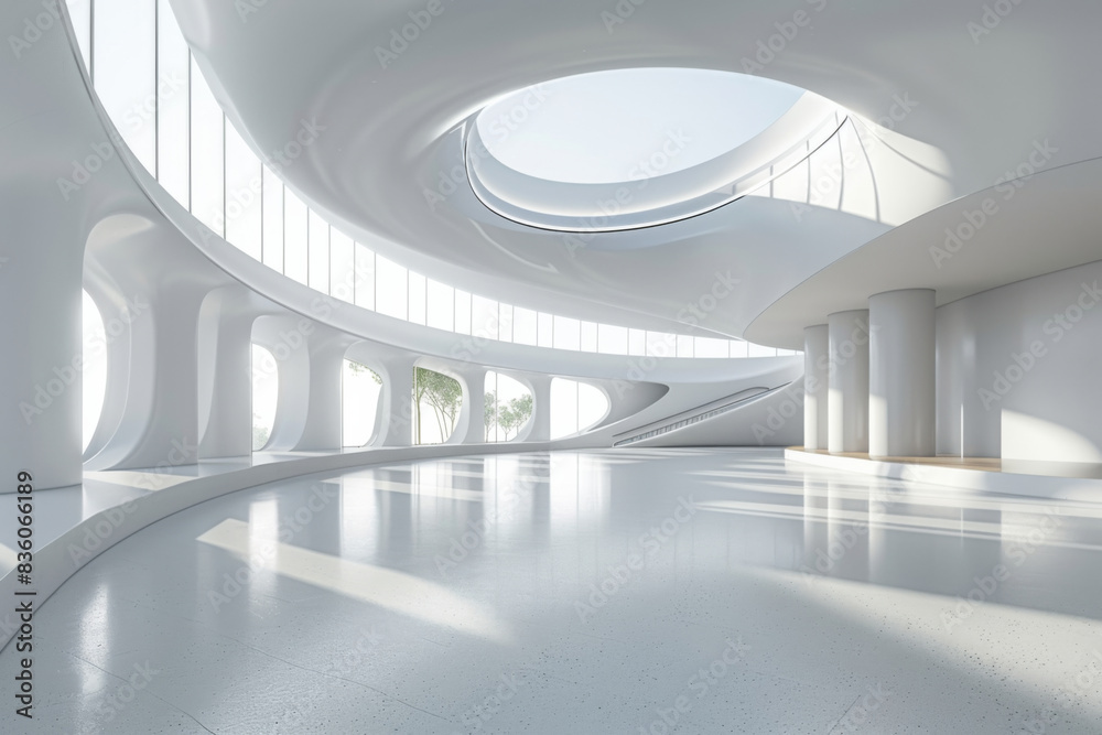 Obraz premium Empty hall of modern architectures&nbsp; 