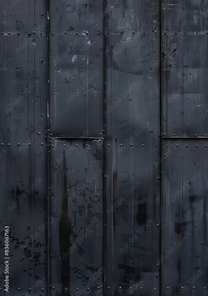 Black metal door texture