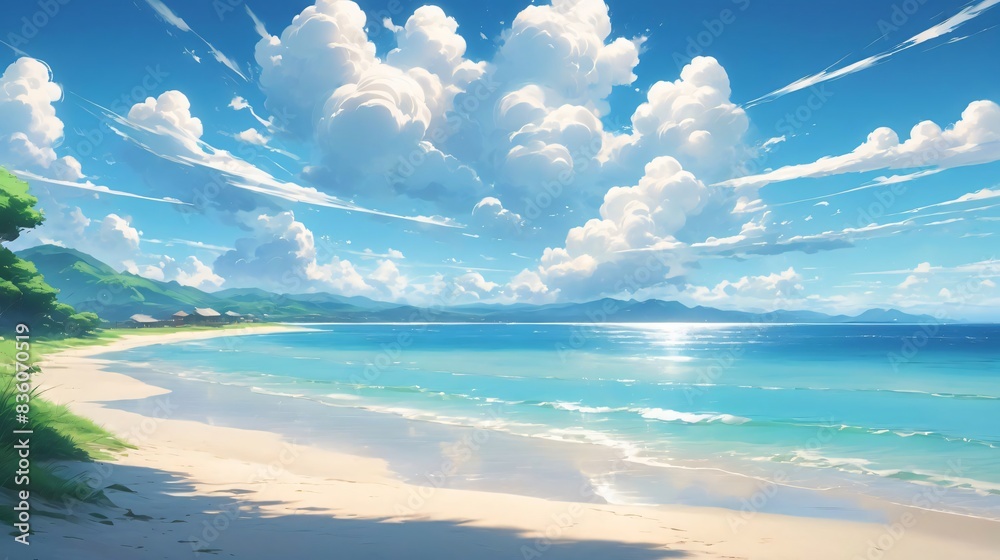 Obraz premium Anime Landscape Wallpaper