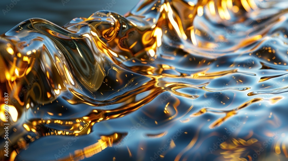 Golden Liquid Texture Golden Liquid Texture
