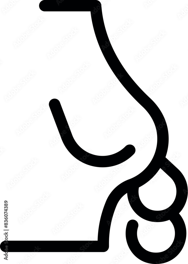 Minimalistic black line art icon depicting a handshake, symbolizing partnership or agreement Minimalistic black line art icon depicting a handshake, symbolizing partnership or agreement