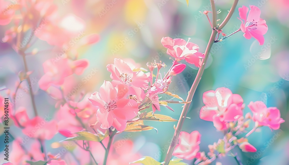 Pink Petals: A Pastel Dream in Soft Focus Pink Petals: A Pastel Dream in Soft Focus
