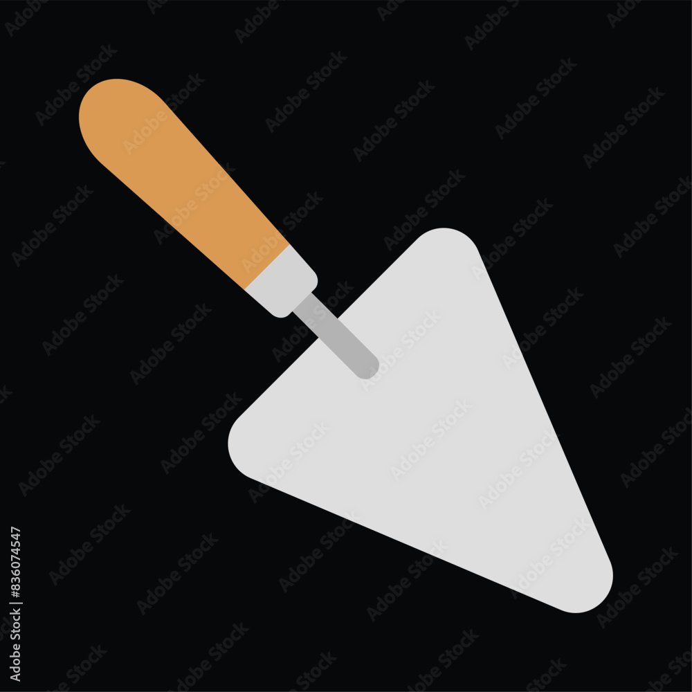Trowel icon vector illustration. Can also be used for Construction Tools. Shovel, cement, building concept. Suitable for mobile apps, web apps and print media presentations, infographics, etc. Trowel icon vector illustration. Can also be used for Construction Tools. Shovel, cement, building concept. Suitable for mobile apps, web apps and print media presentations, infographics, etc.