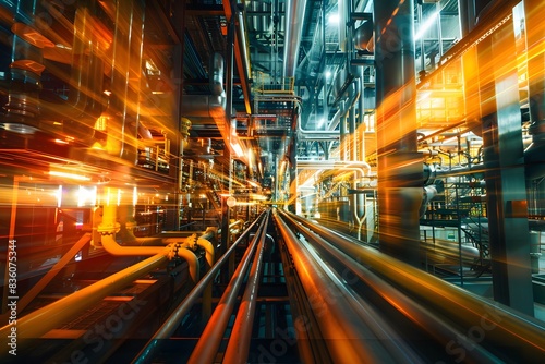 Illustration of Ensuring seamless data flow between different systems and platforms within the industrial ecosystem. Ai Generate.