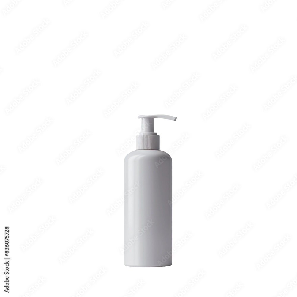 Shampoo Bottle Mockup, Template Isolated Transparent, Generative AI 