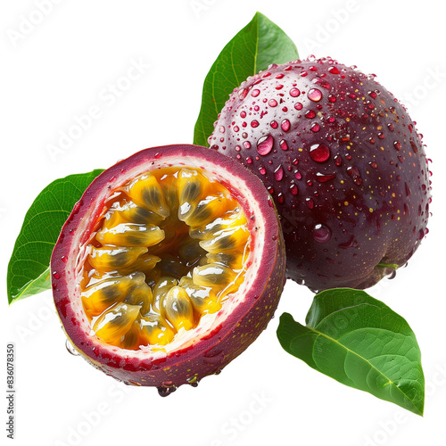 passionfruit on transparent png background