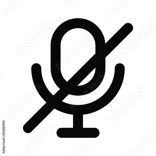 Mute button icon design, user interface vector