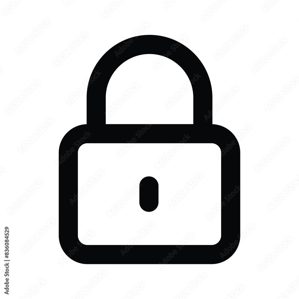 Lock vector design in modern style, creative icon of padlock Lock vector design in modern style, creative icon of padlock