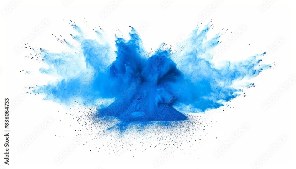 Surreal Blue Burst: A Stunning Explosion Captured in AR 7:4 Surreal Blue Burst: A Stunning Explosion Captured in AR 7:4