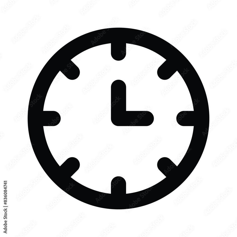 Amazing icon of clock in modern design style Amazing icon of clock in modern design style