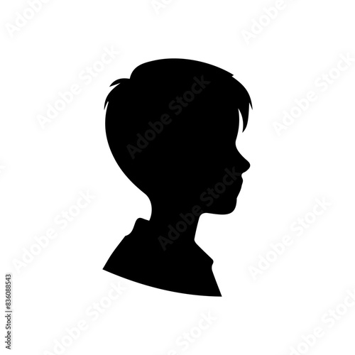 Man or boy shiluatte