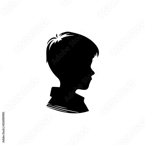 Man or boy shiluatte