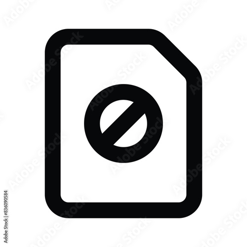 Page error icon design, premium vector design