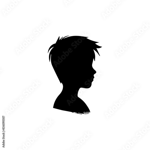 Man or boy shiluatte