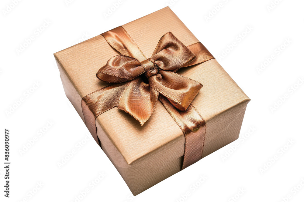 Gift Box with Brown Ribbon Gift Box with Brown Ribbon