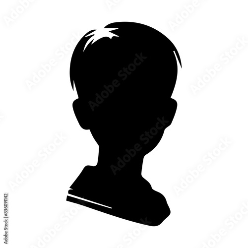 Man or boy shiluatte