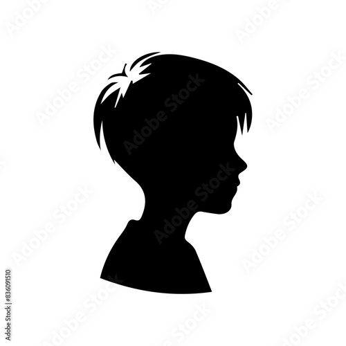 Man or boy shiluatte