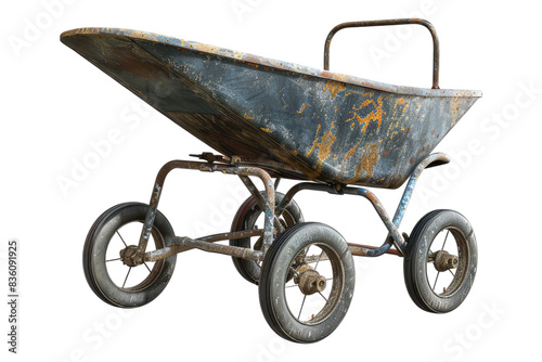 Wheelbarrow isolated transparent on background