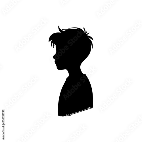 Man or boy shiluatte