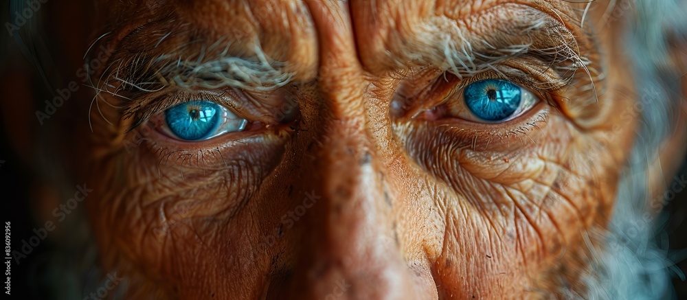 Elderly Man's Expressive Eyes Elderly Man's Expressive Eyes