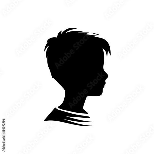 Man or boy shiluatte