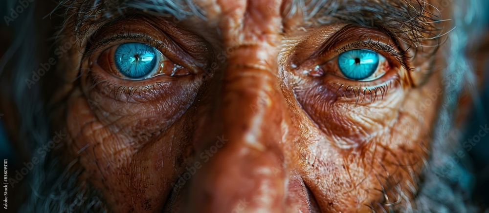 Elderly Man's Expressive Eyes Elderly Man's Expressive Eyes