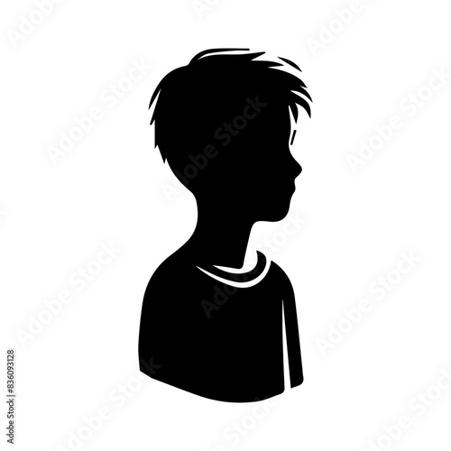 Man or boy shiluatte