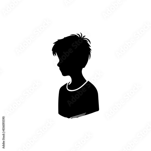 Man or boy shiluatte