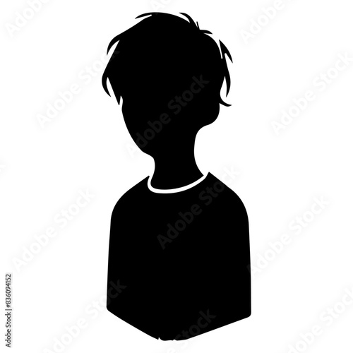 Man or boy shiluatte