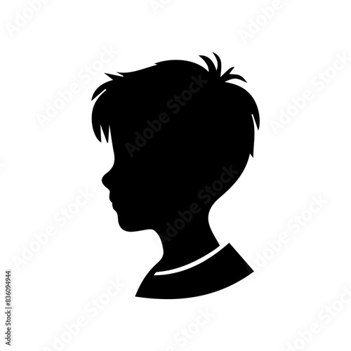 Man or boy shiluatte