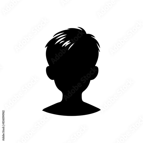 Man or boy shiluatte