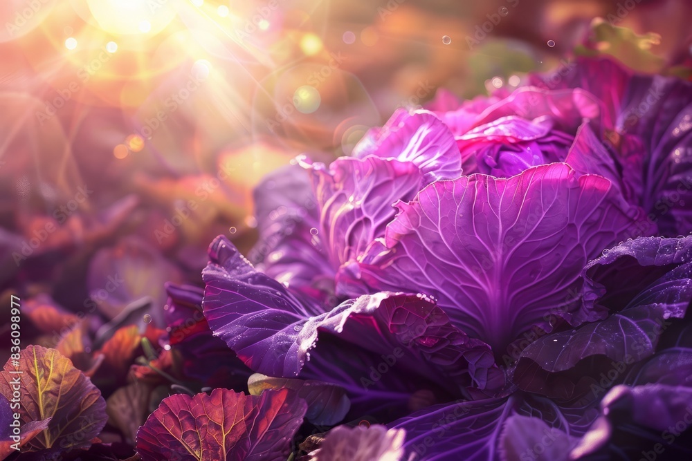 Harvest of Purple cabbage in the garden in the warm rays of the sun. The concept of growing vegetables without GMOs, small business development, vegetable growing.
Harvest of Purple cabbage in the garden in the warm rays of the sun. The concept of growing vegetables without GMOs, small business development, vegetable growing.