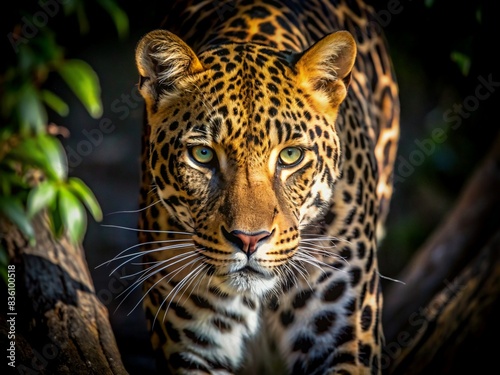 Leopard with Green Eyes