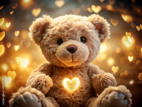 Teddy Bear with Hearts © Mohammad