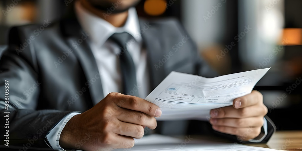 Obraz premium Image depicting invoice fraud where fake invoices are sent or legitimate ones altered. Concept Invoice Fraud, Fake Invoices, Altered Invoices, Financial Scam, Deceptive Practices