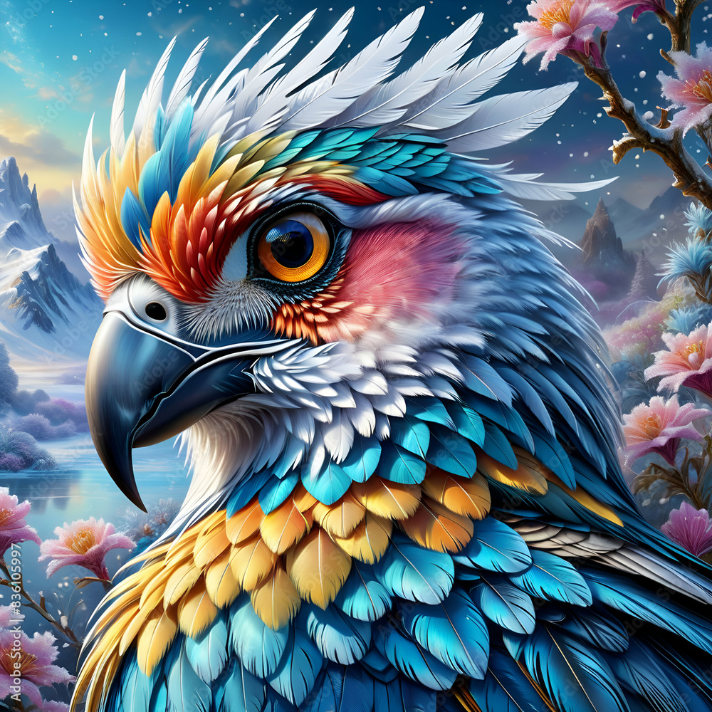 Obraz premium blue and yellow macaw