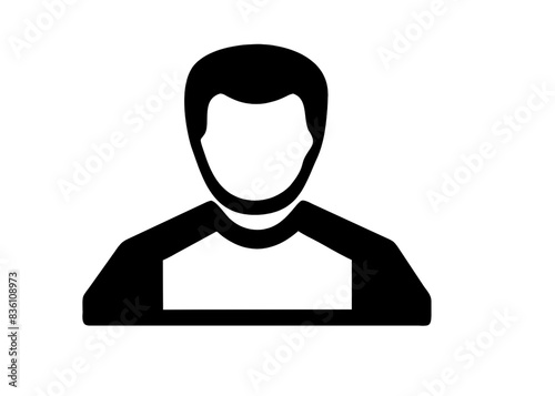 Businessman icon. man icon. Man in a tie, linear icon. Line with editable stroke