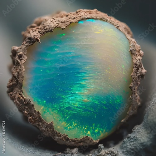 Opal Gemstone that Enchants with its Enigmatic Beauty photo