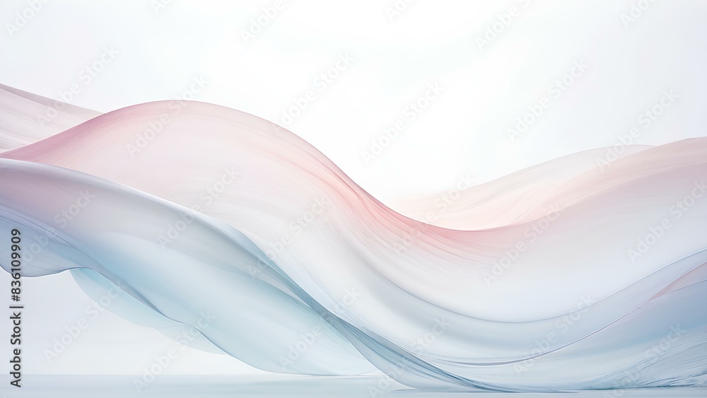 Serenity in Waves - A minimalist photo featuring delicate pastel wave patterns on a white background, evoking a sense of calm and tranquility. Serenity in Waves - A minimalist photo featuring delicate pastel wave patterns on a white background, evoking a sense of calm and tranquility.
