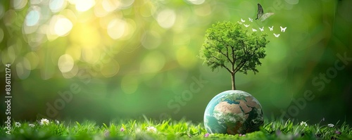 Visions of a greener future, where technology serves the planet, enhancing environmental health and enriching society through innovative recycling solutions photo