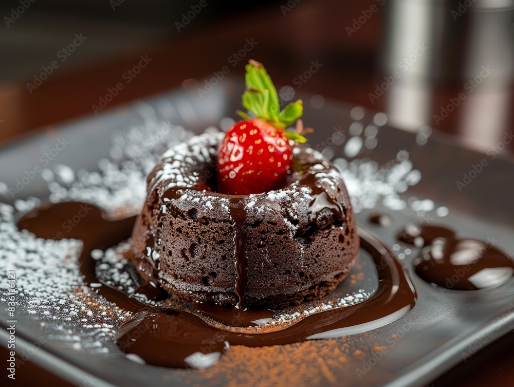 Close up of a chocolate cake