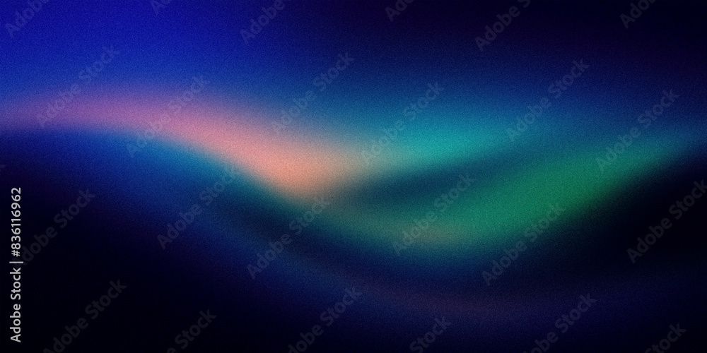Obraz premium Abstract gradient background showcasing a smooth transition of deep blue, green, and subtle pink hues. This high-quality, vibrant design is ideal for digital art, graphic design, web projects