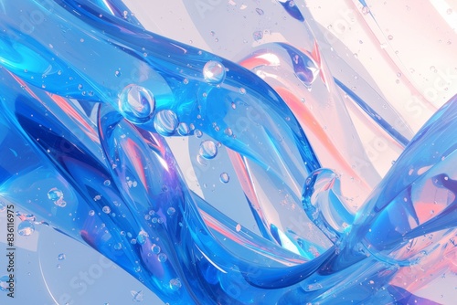 Dynamic abstract background with fluid motion and swirls