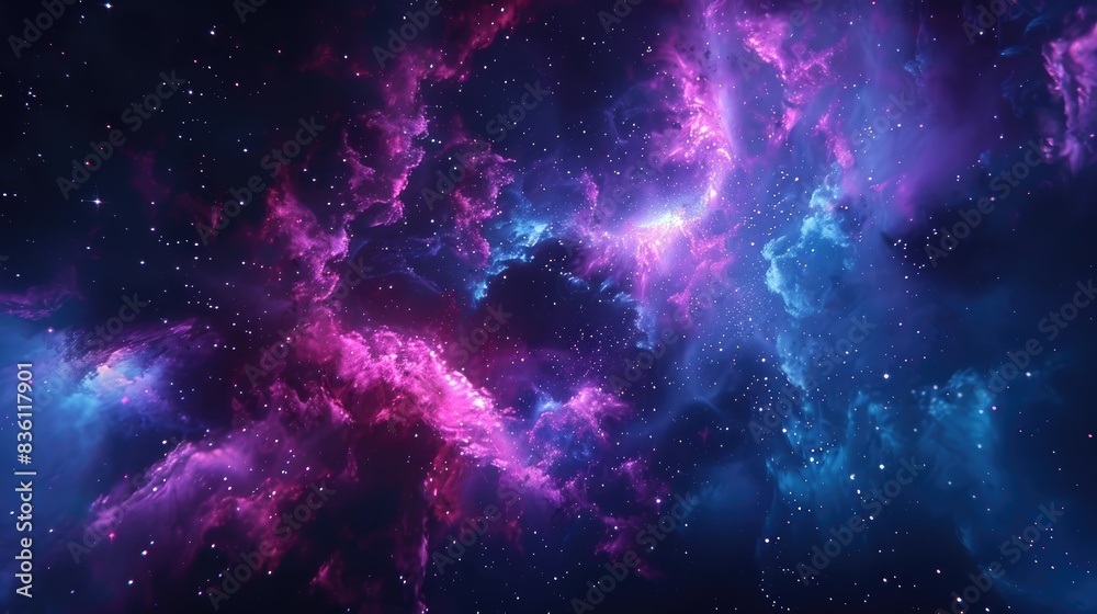 Fototapeta premium Background of Abstract Galaxy and Space