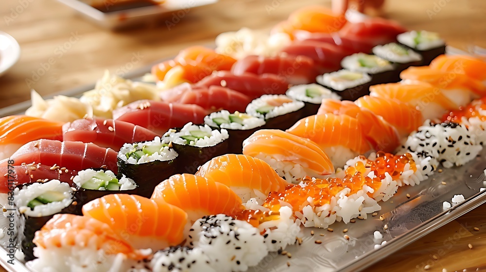 Demonstrate making chirashi sushi at home, with close-up shots of preparing the rice and artfully arranging the toppings. Highlight the versatility and vibrant colors of chirashi sushi Demonstrate making chirashi sushi at home, with close-up shots of preparing the rice and artfully arranging the toppings. Highlight the versatility and vibrant colors of chirashi sushi