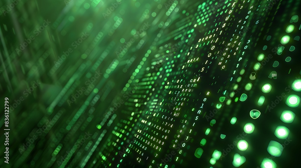 Modern technology background with matrix-like code and sparkling dynamic pattern. Modern technology background with matrix-like code and sparkling dynamic pattern.