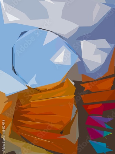 GEOMETRICAL ART ABSTRACTS FOR THE BACKGROUND