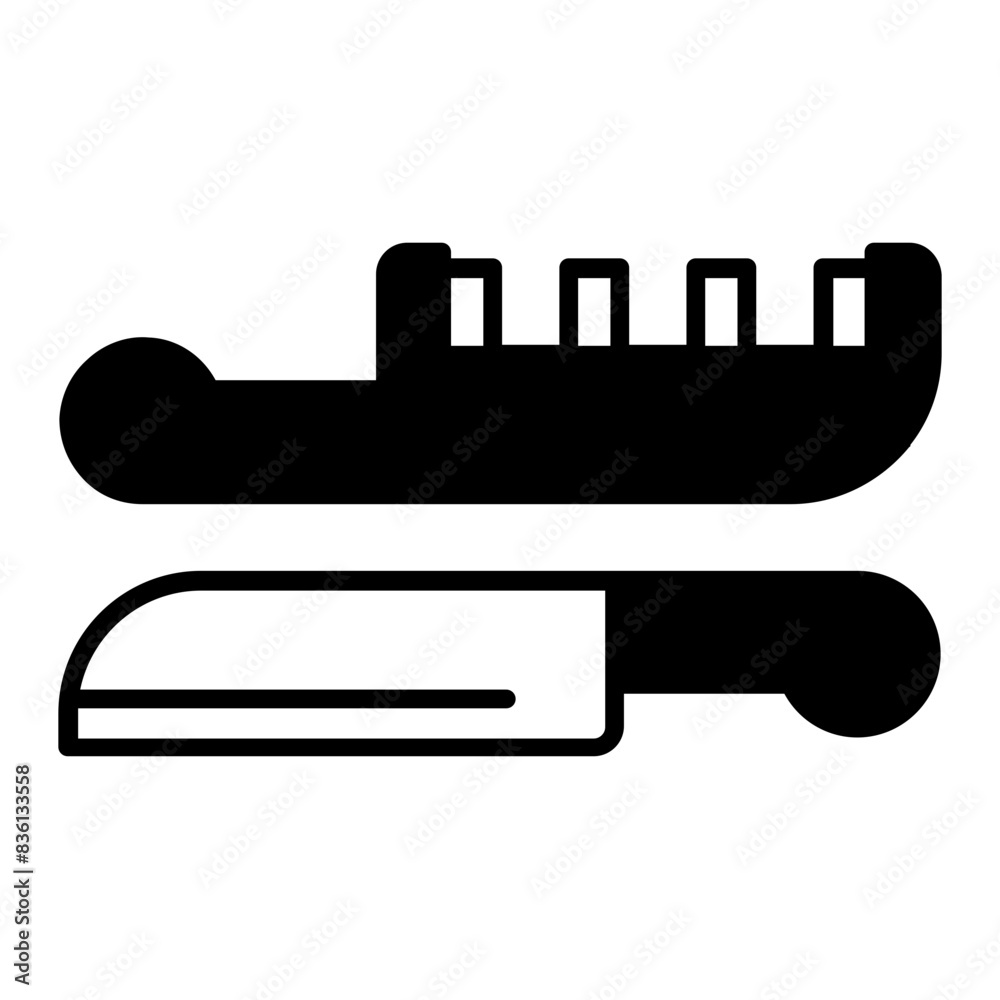 Knives icon. Black fill icon Knives icon. Black fill icon