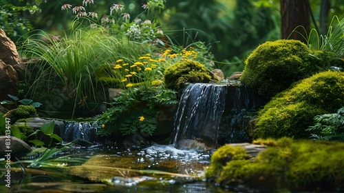 A garden with a natural pic