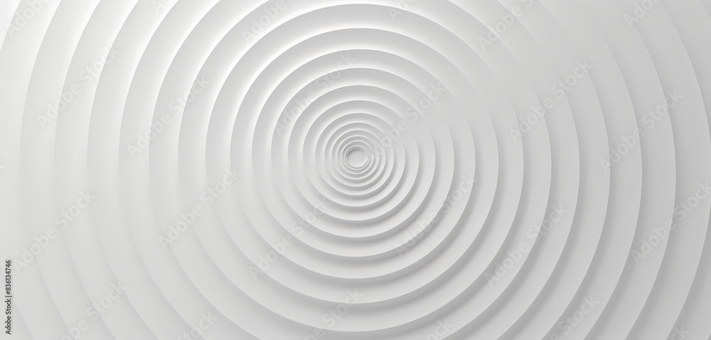 An abstract design featuring concentric circles in white tones, creating a minimalistic and modern geometric pattern with light tones. An abstract design featuring concentric circles in white tones, creating a minimalistic and modern geometric pattern with light tones.